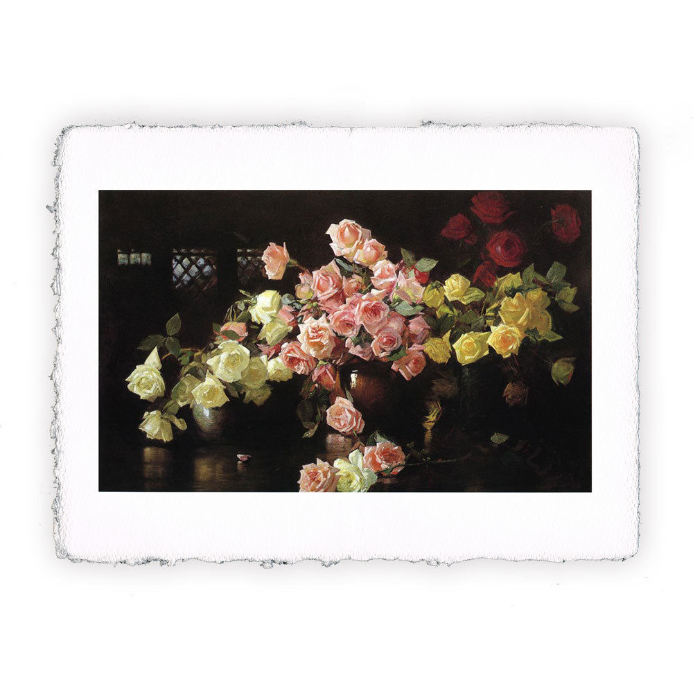 Stampa Pitteikon dell'opera di Joseph DeCamp "Rose"