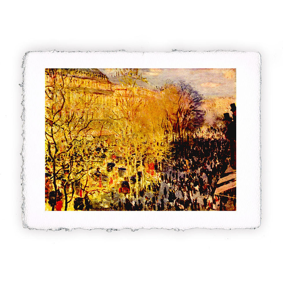 Stampa Pitteikon dell'opera di Claude Monet "Il carnevale al boulevard des Capucines"