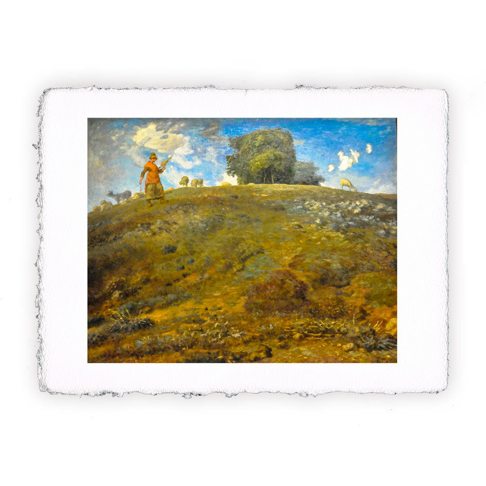Stampa Pitteikon dell'opera di Jean Millet "Nell'Auvergne"