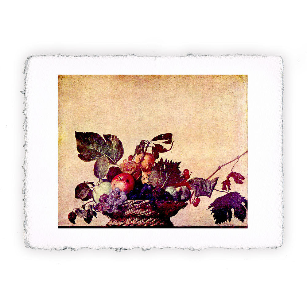 Stampa Pitteikon dell'opera di Caravaggio "Canestra di frutta"