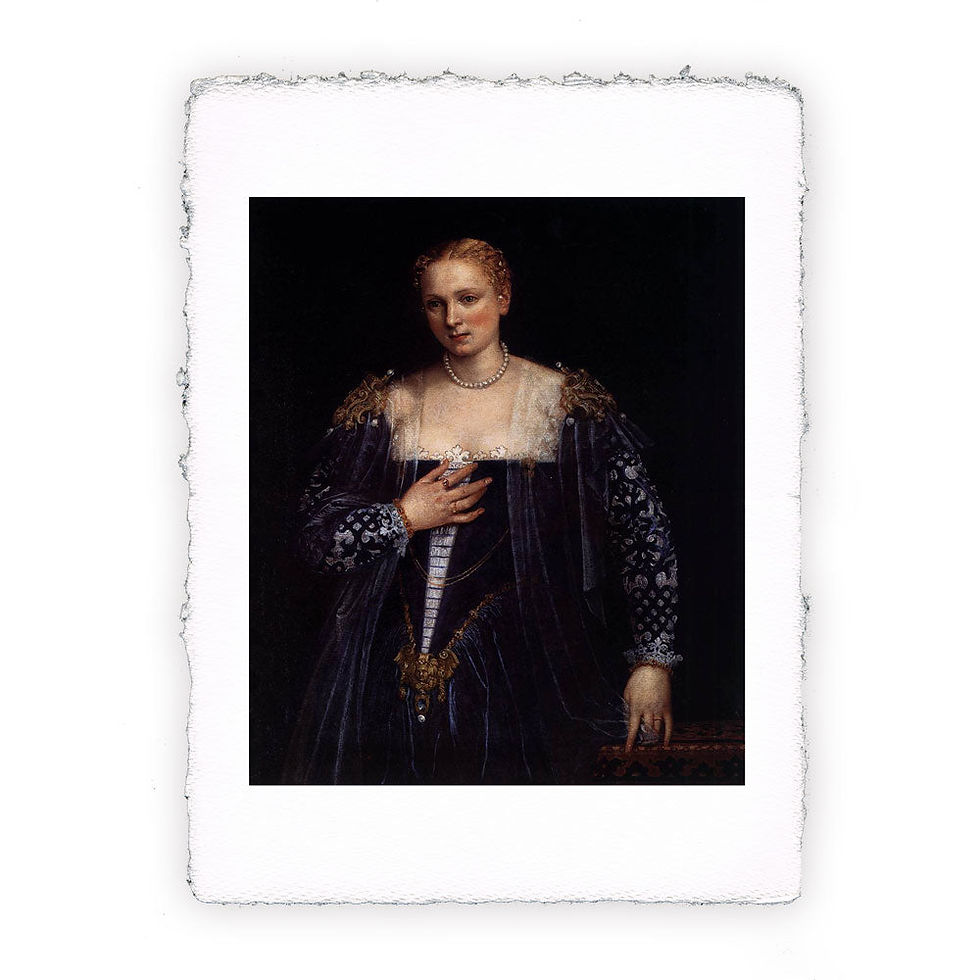 Stampa Pitteikon dell'opera di Paolo Veronese "Ritratto di una bella veneziana o La bella Nani"