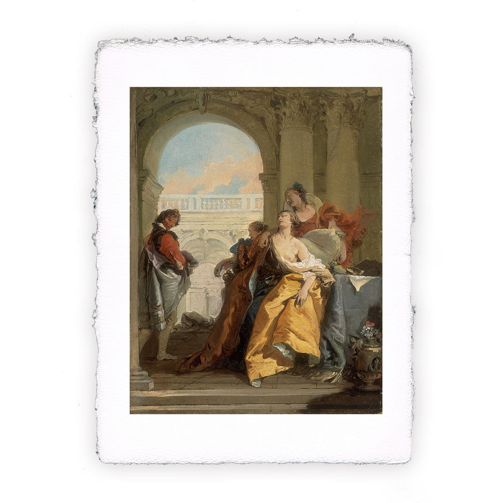 Stampa Pitteikon dell'opera di Giambattista Tiepolo "La morte di Sofonisba"