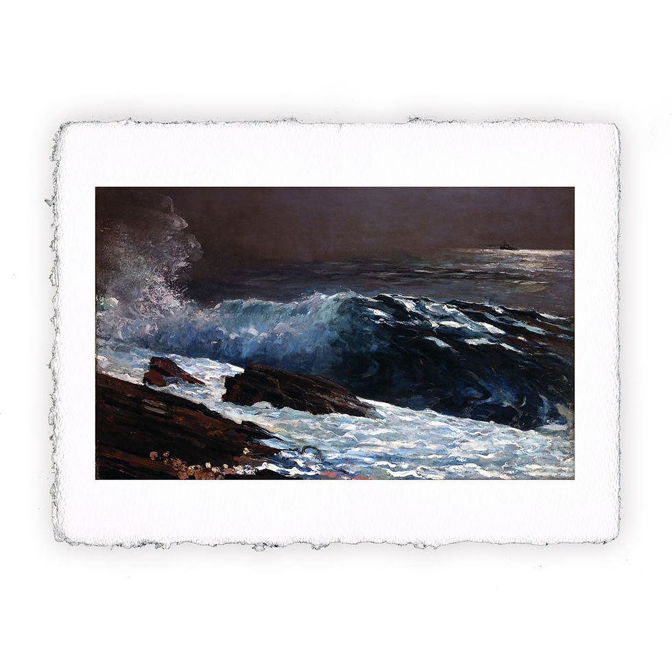 Stampa Pitteikon dell'opera di Winslow Homer "Luce solare sulla costa"