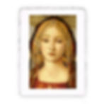 Stampa Pitteikon dell'opera di Sandro Botticelli "Madonna col Bambino S. Giovanni Battista e angelo". (Dettaglio )