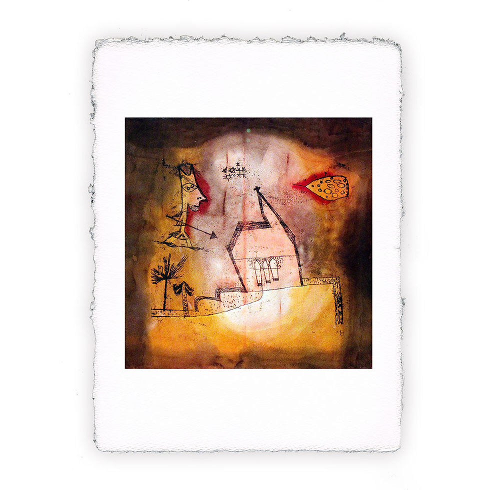 Stampa Pitteikon dell'opera di Paul Klee "Cappella tremante"