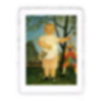 Stampa Pitteikon dell'opera di Henri Rousseau "Bambina con burattino"