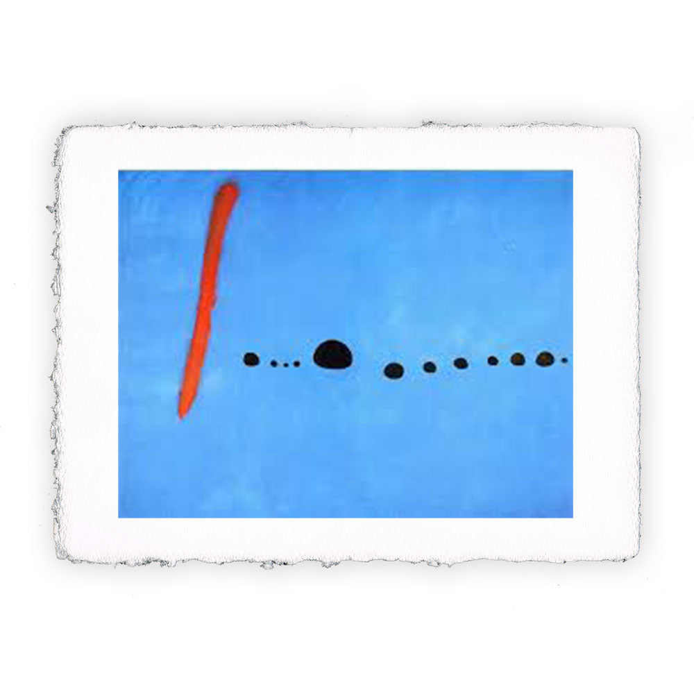 Stampa Pitteikon dedicata all'opera di Joan Miro "Blu II"