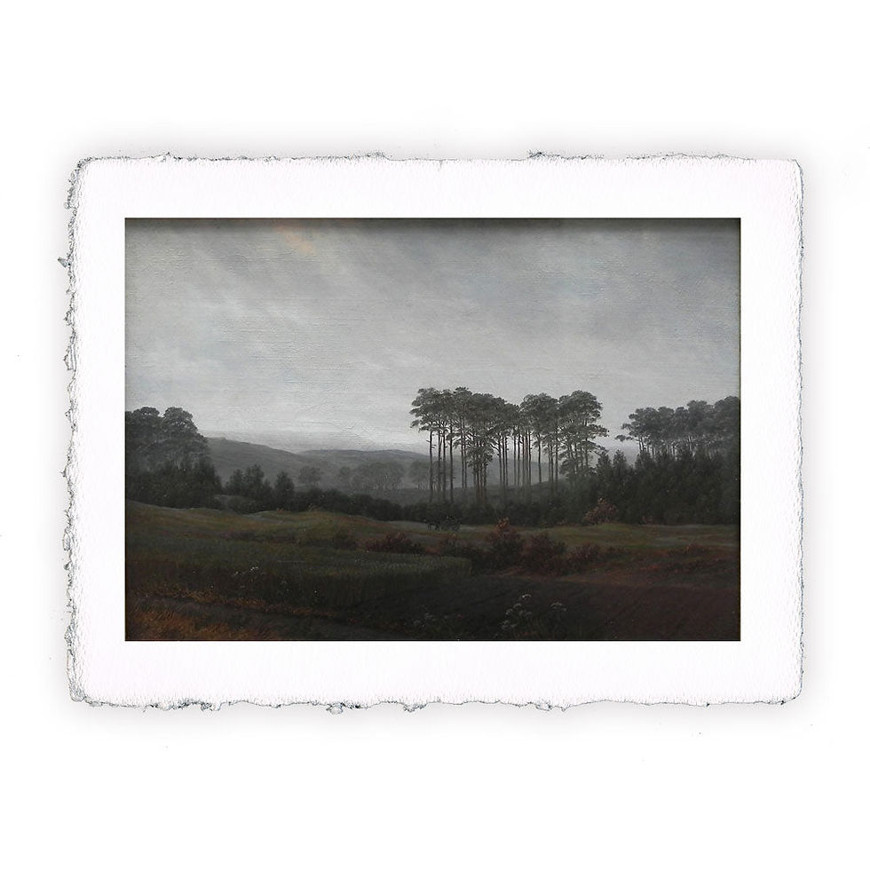 Stampa Pitteikon dell'opera di Caspar David Friedrich "Pomeriggio"