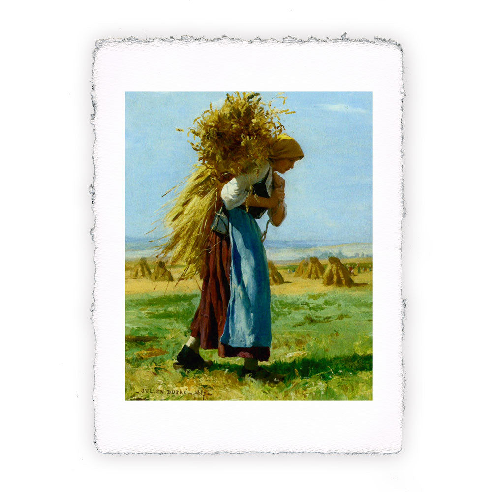 Stampa Pitteikon dell'opera di Julien Dupre "La mietitrice"