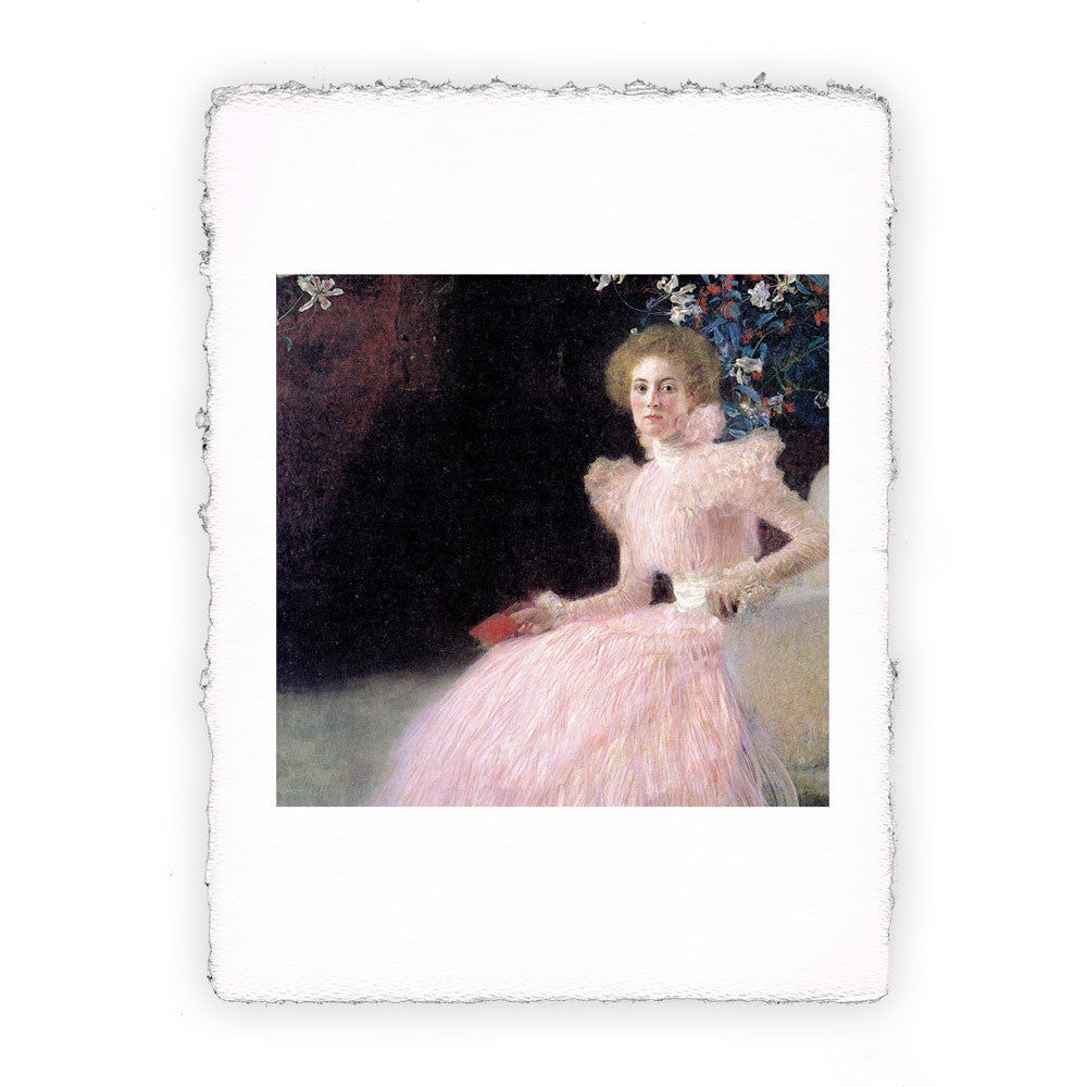 Stampa Pitteikon dell'opera di Gustav Klimt "Ritratto di Sonja Knips"