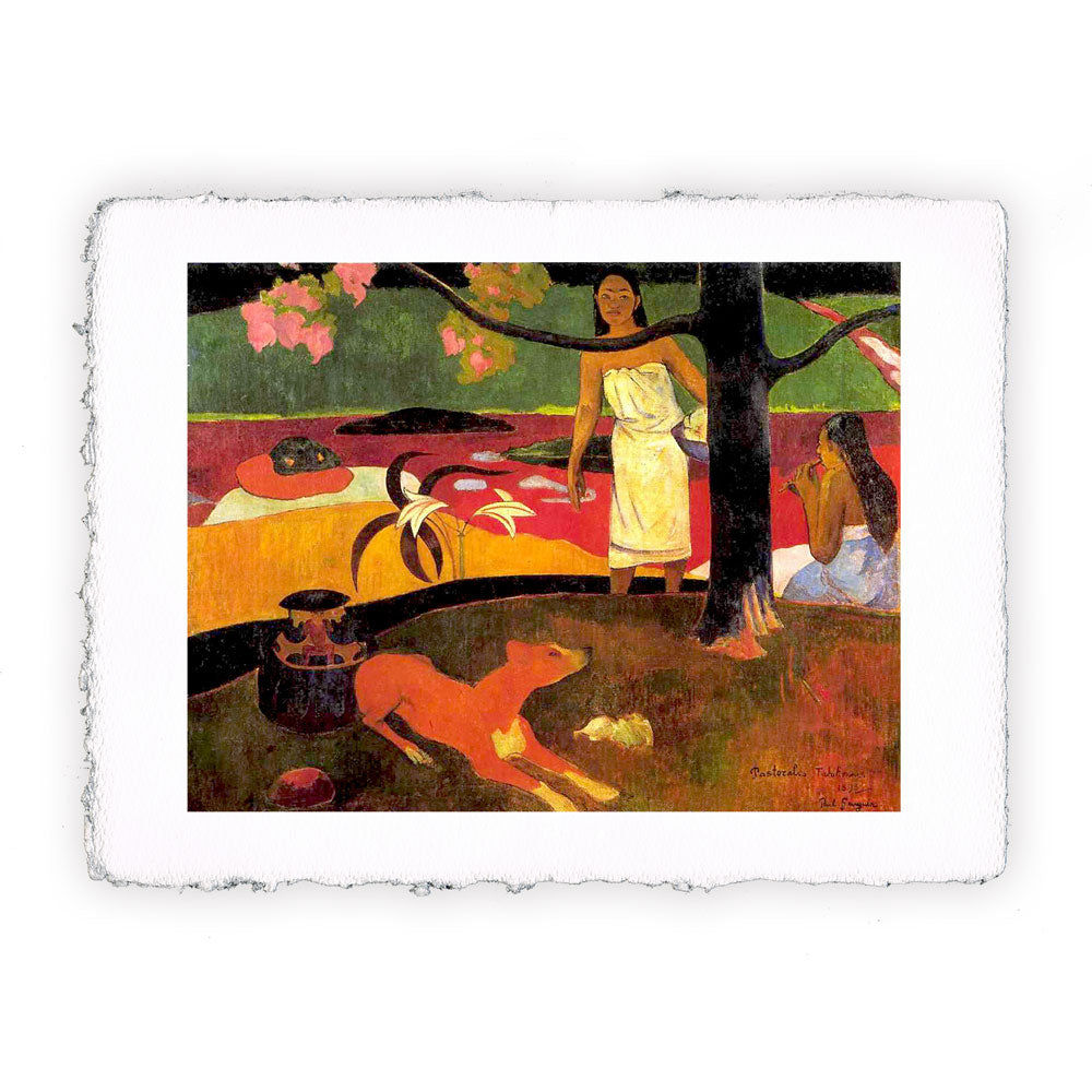 Stampa Pitteikon dell'opera di Paul Gauguin "Pastorale Tahitiana"