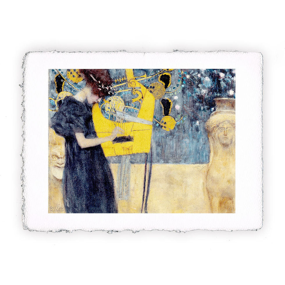 Stampa Pitteikon dell'opera di Gustav Klimt "Musica I"