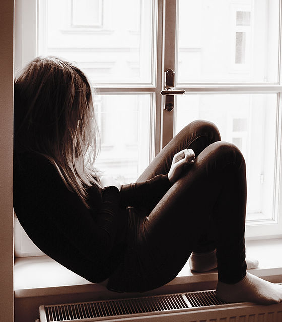 Woman on Window Sill
