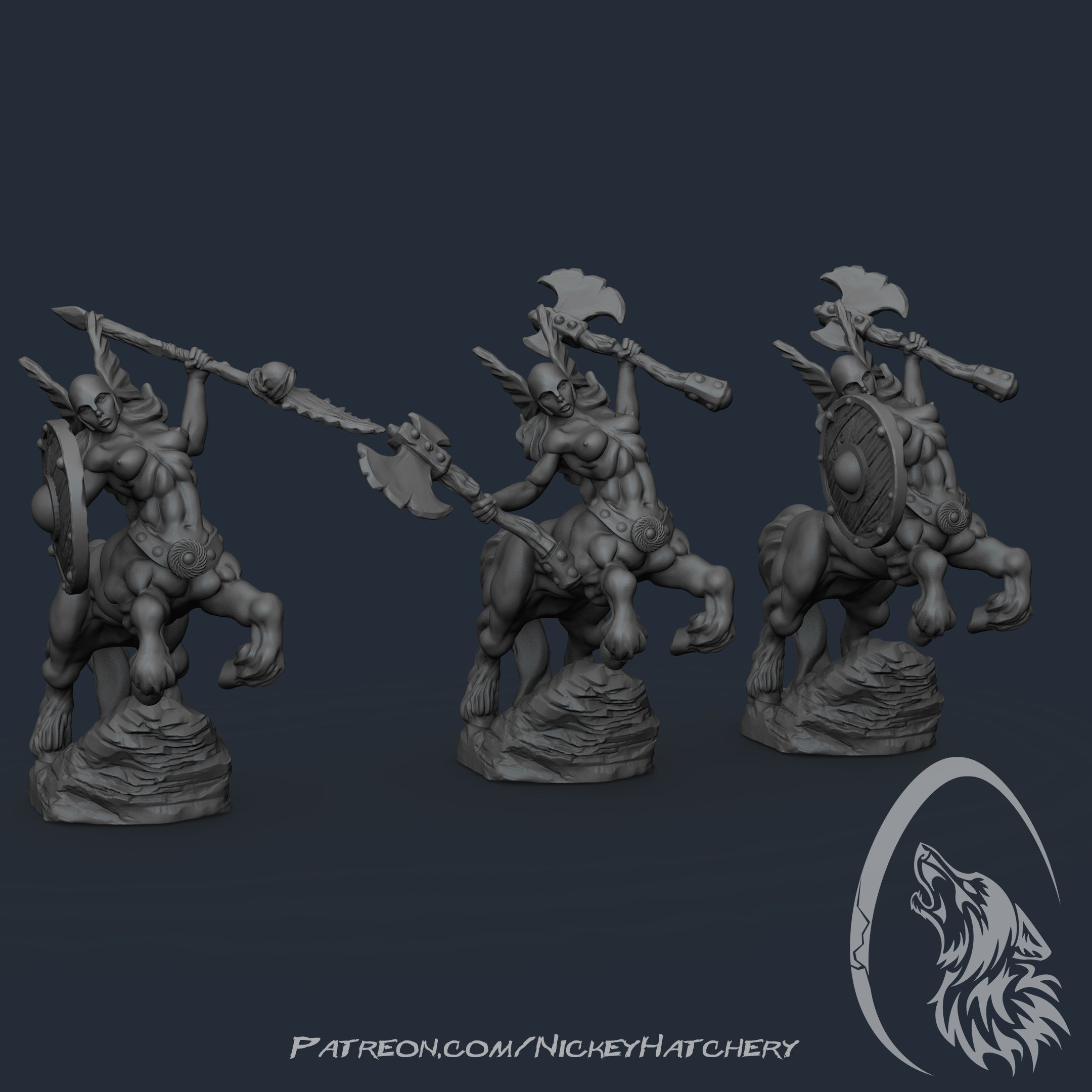 female centaur warriors