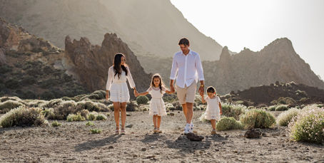Fantastische familie fotoshoot in de bergen op Tenerife