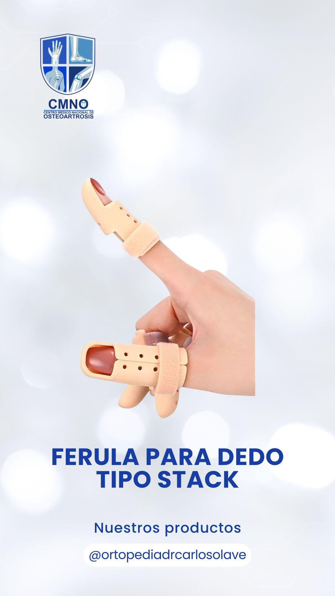 Ferula para dedo tipo stack