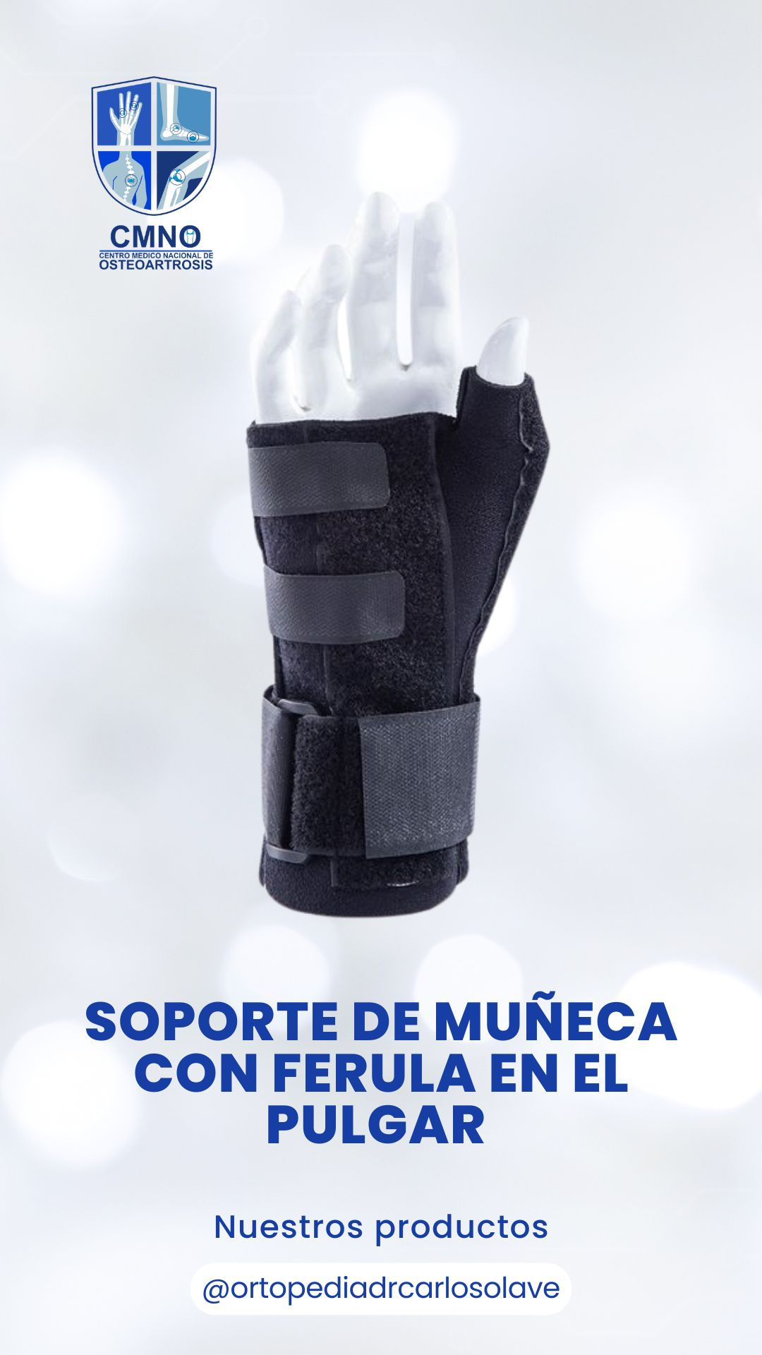 Soporte de muñeca con ferula en el pulgar talla s/m - l/xl tecnomed