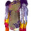 Thumbnail: Carnival Costume: Rainbow Rhinestone Tassel Bodysuit for Costume for Carnival
