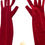 Thumbnail: Statement Frill Velvet Opera Gloves for Showgirl, Burlesque and Dance Costume