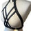 Thumbnail: Adjustable Simple Black Body Harness for Festival Fashion