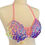 Thumbnail: Holographic Mermaid Sequin Disc Bikini for Mermaid Cosplay on Pink Snake Skin