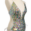 Thumbnail: AB Crystal Rhinestone Showgirl Leotard in White for Dance Costume