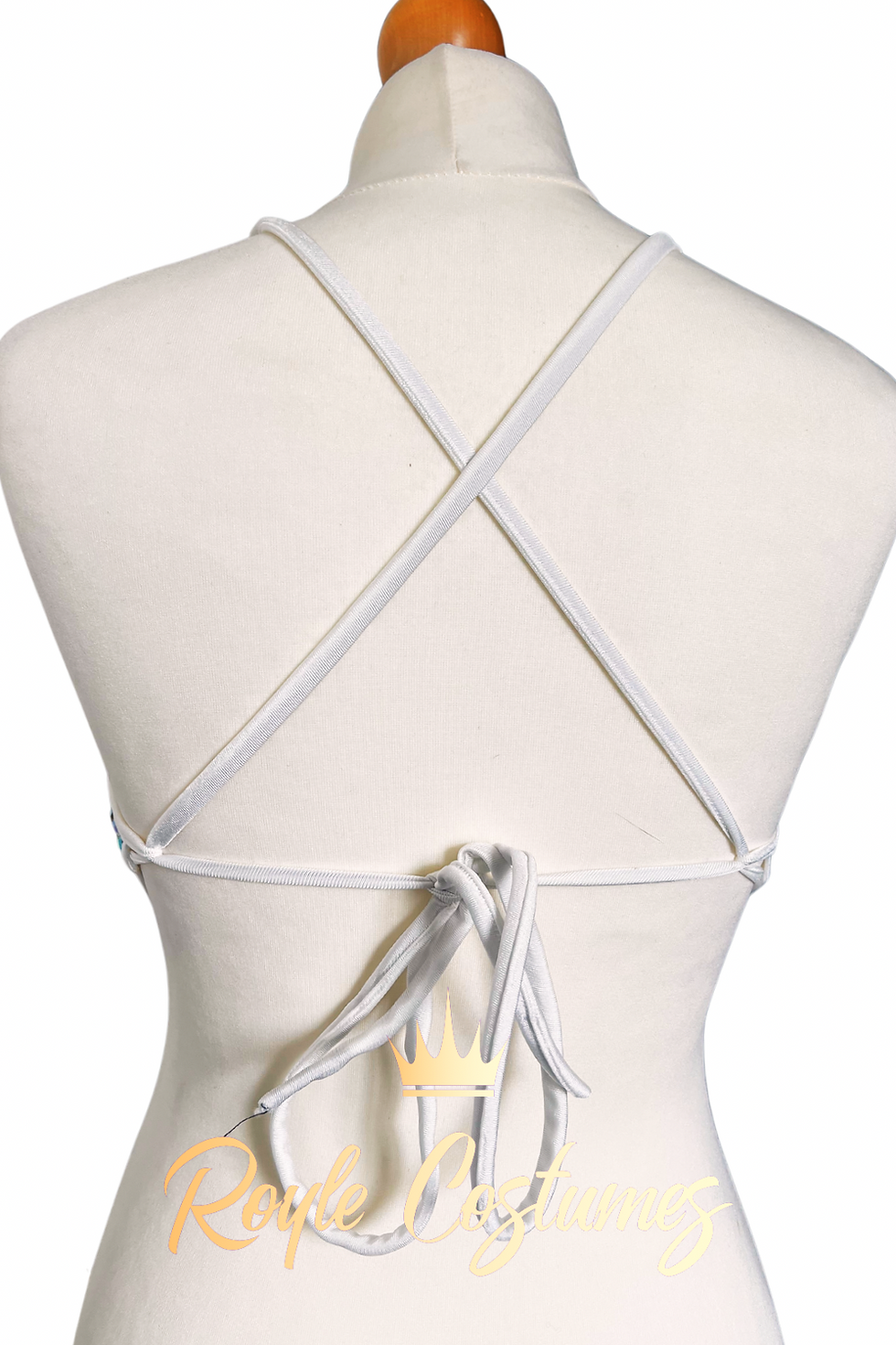 Thumbnail: AB Crystal Rhinestone Showgirl Leotard in White for Dance Costume