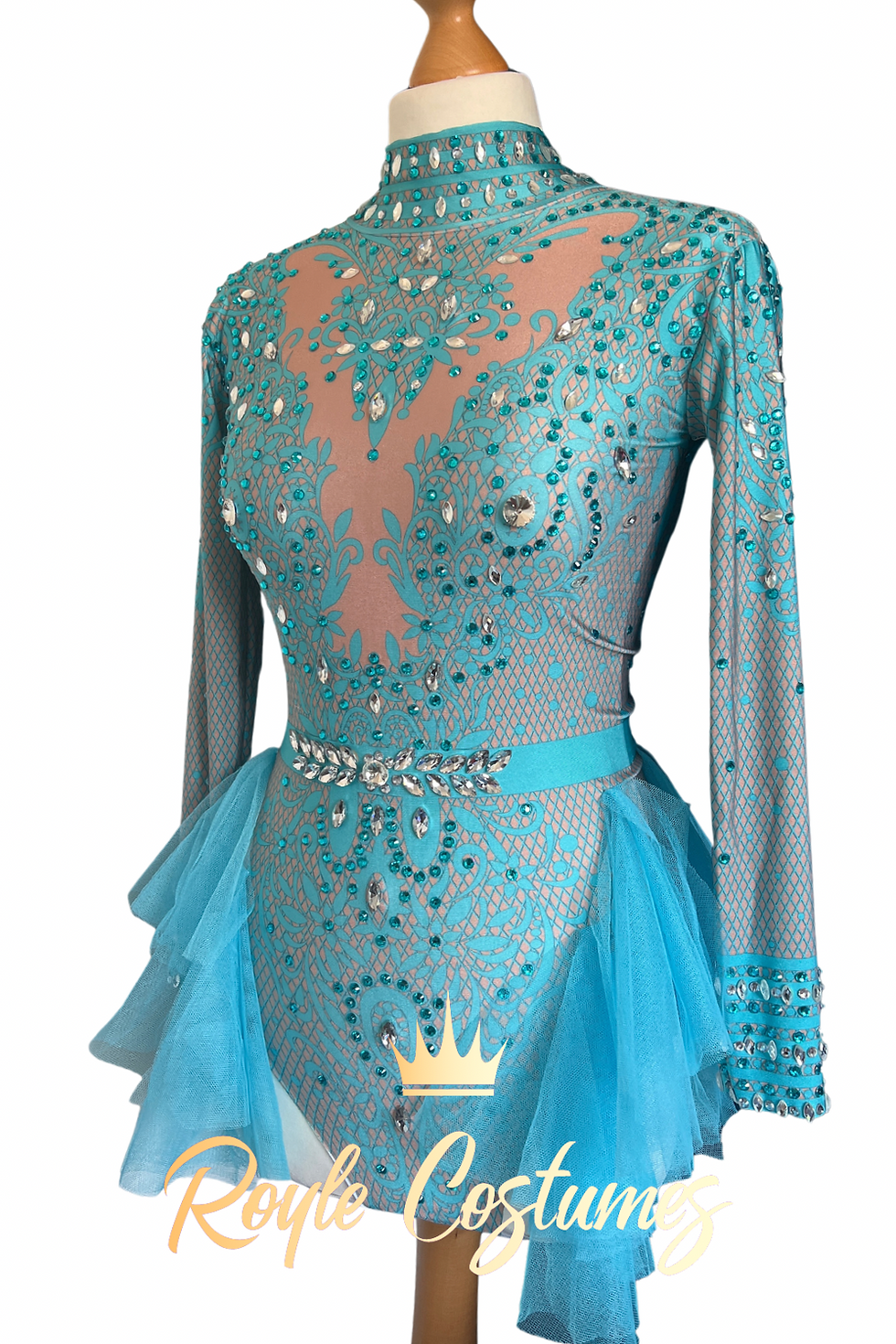 Thumbnail: Rhinestone Tutu Leotard for Aerial Costume