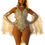 Thumbnail: Professional Dance Pose in Silver Star Showgirl Leotard