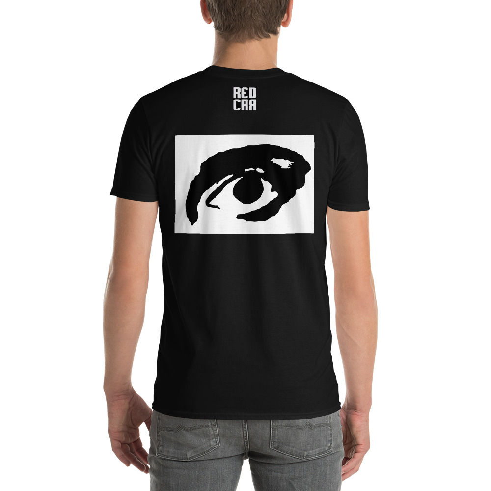 Short-Sleeve T-Shirt - Big Eye on back - Embroidered Hollywood on front