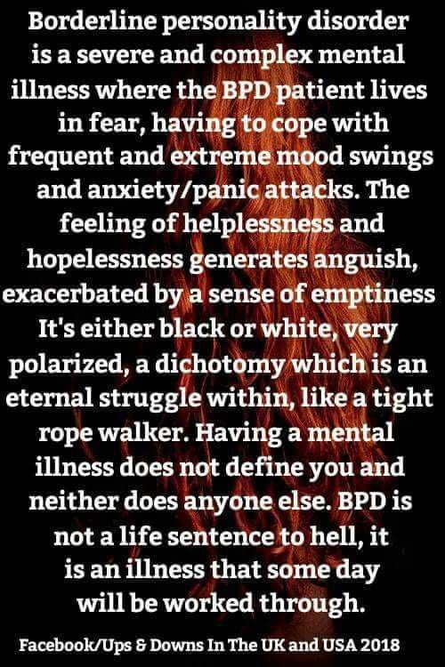 meme about borderline personality disorder