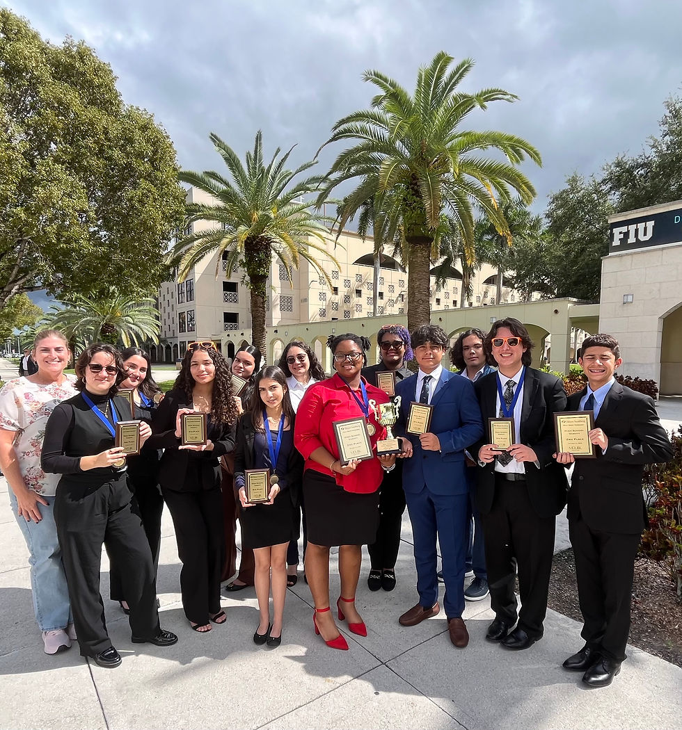 First Place Winners: Hialeah Miami Lakes Senior High School