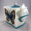 Thumbnail: Blue Butterfly Teapot Needlepoint for Standard Tissue Box Cover