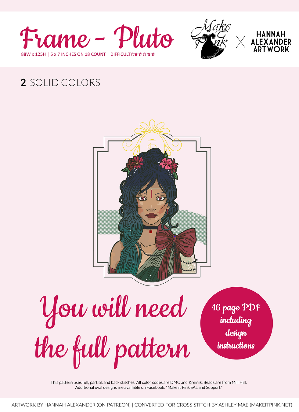 Round Robin Frame - Sailor Pluto