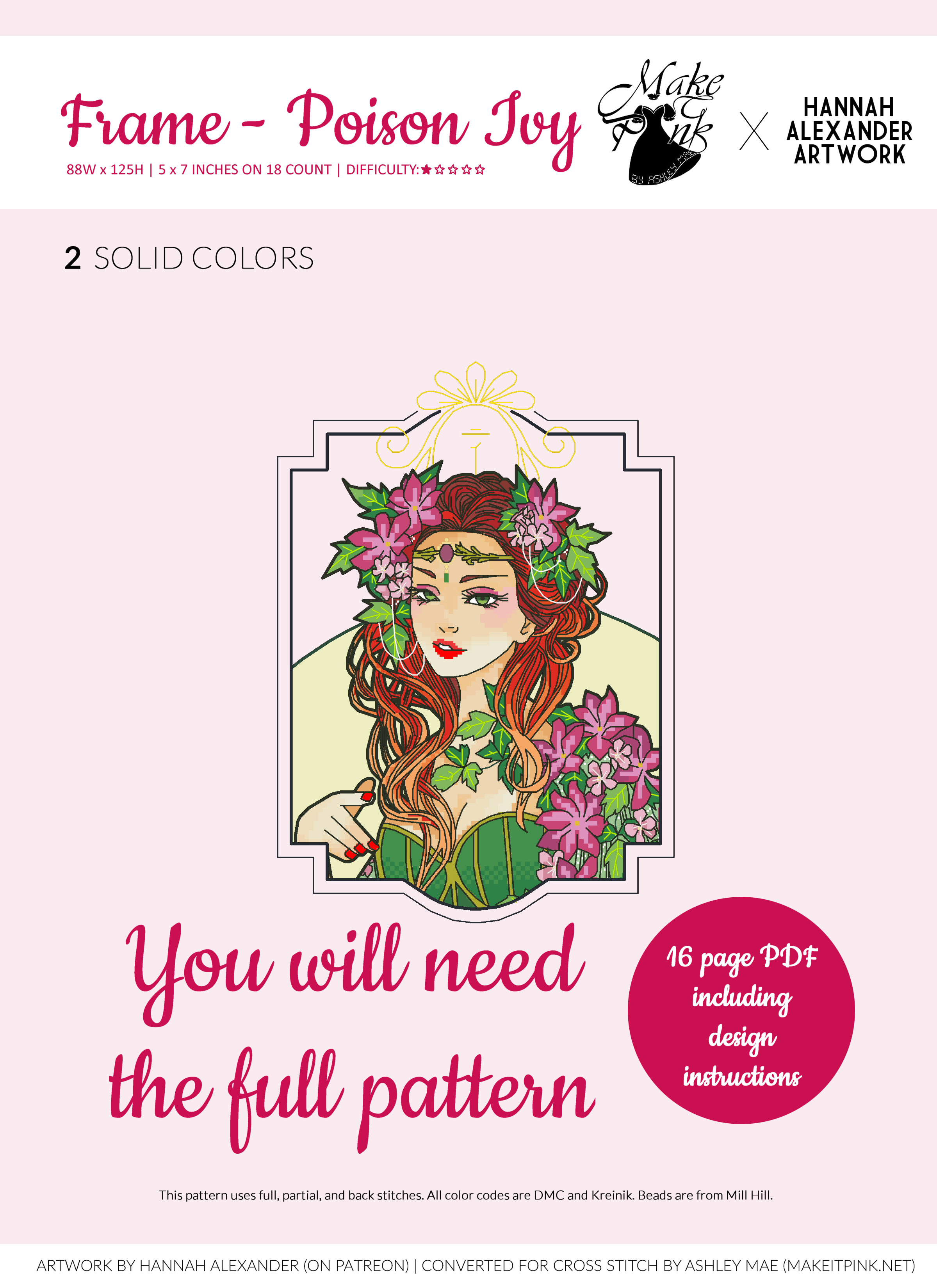 Round Robin Frame - Poison Ivy