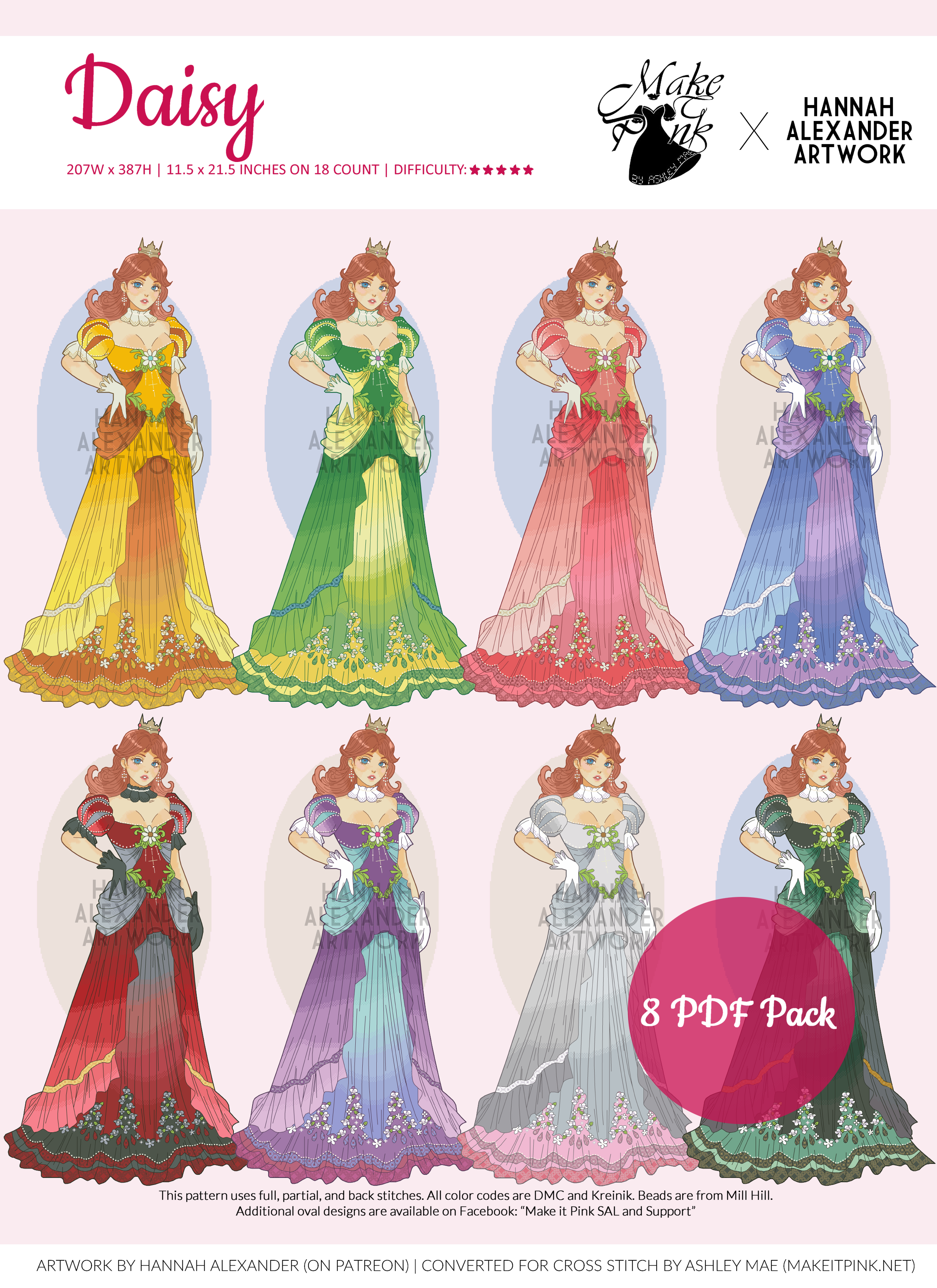 Daisy Dress in Art Nouveau from Hannah Alexander 31/100