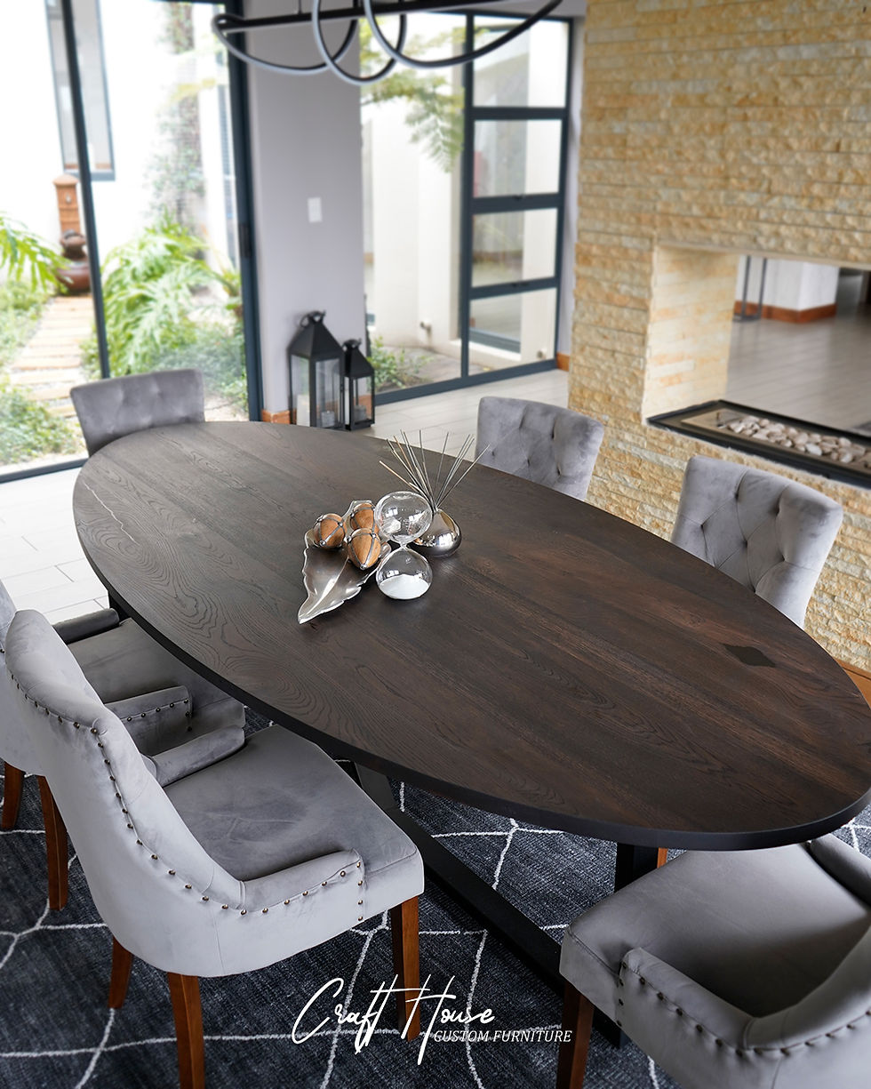 Thumbnail: Wynberg Oval Oak Dining Table