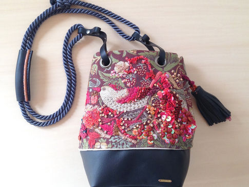 William Morris handembroidery bag