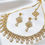 Thumbnail: Elegant Crystal Drop Necklace Set