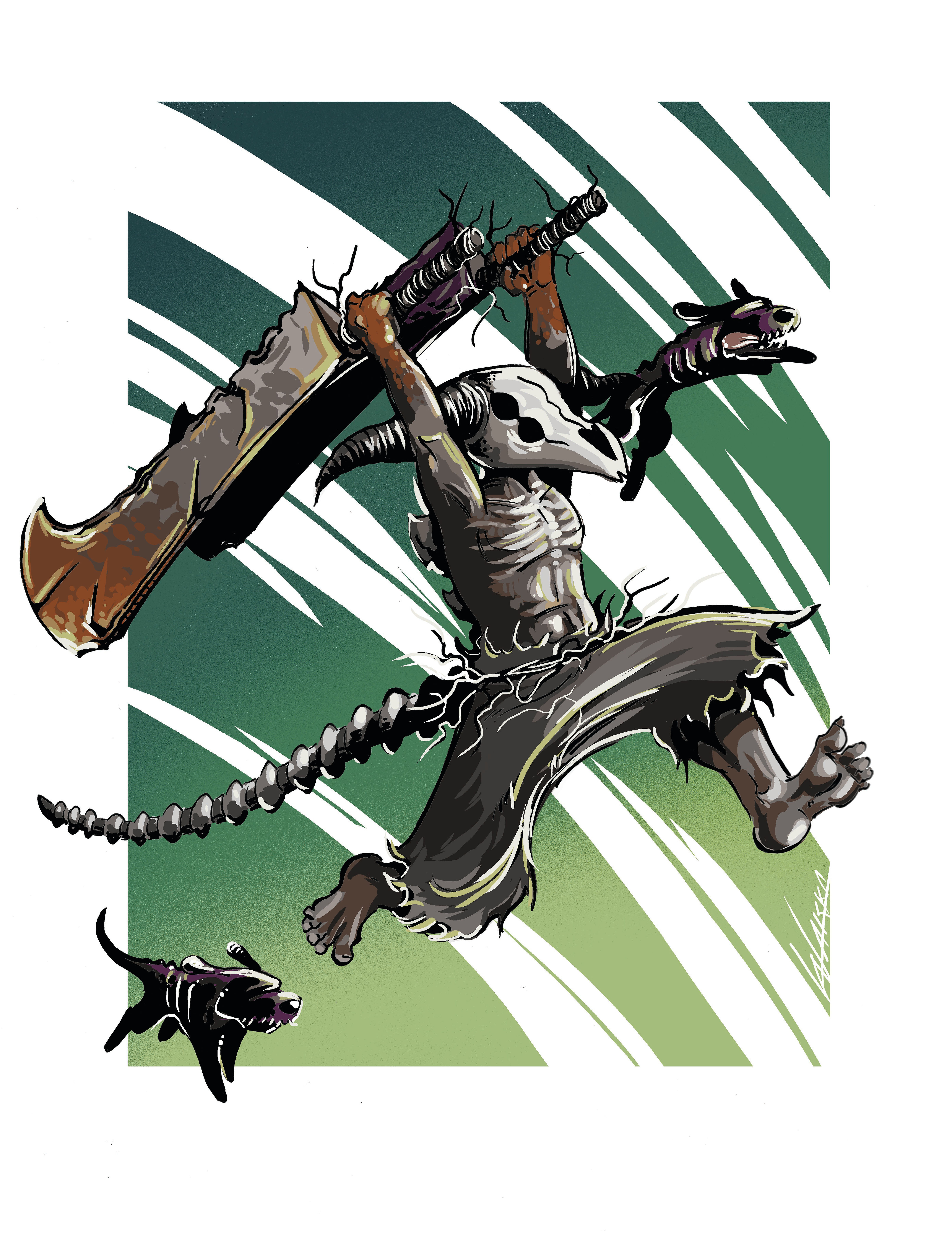 Capra Demon glossy print