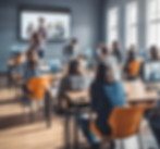 realisatic classroom with people who are learning digital video competence.jpg