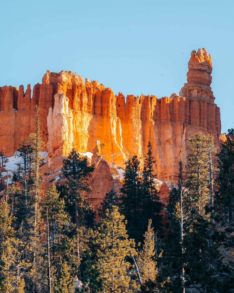 Collection of Hoodoos at Bryce National Park that resemble a castle (Original Photo - 2025)