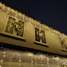 Christmas house lights installation