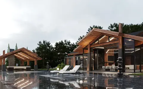 Mountain architectural residence design