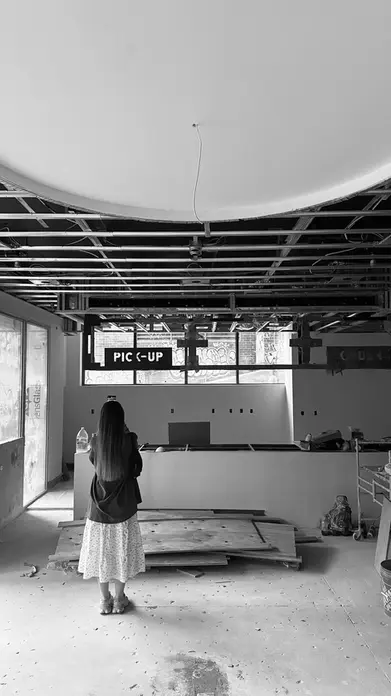 Ekaterina Baklan at cafe design on site
