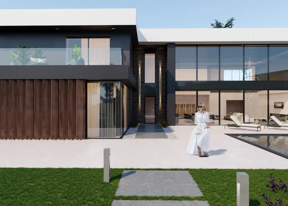 Modern villa architectural design