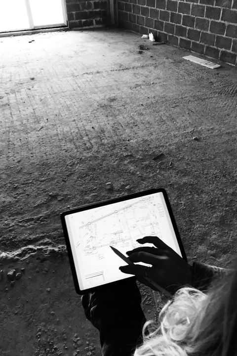 Interior designer on site