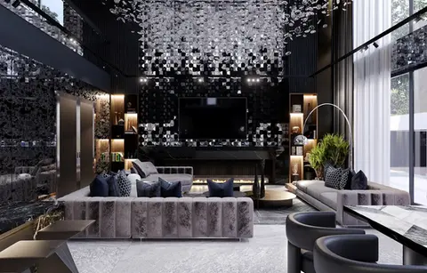 Exclusive Interior Design in dark tones