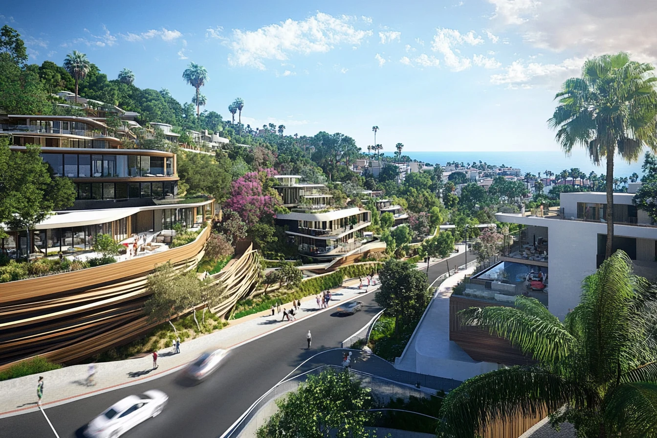 Pacific Palisades Architectural Design Concept of Development and Rebuild 