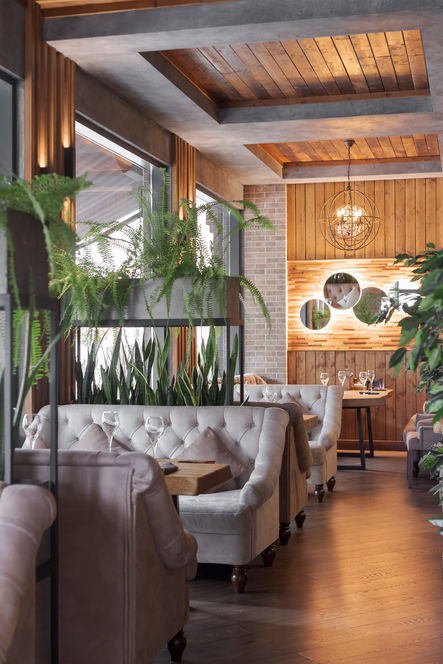 Restaurant Gosti 540 design in Krasnaya polyana